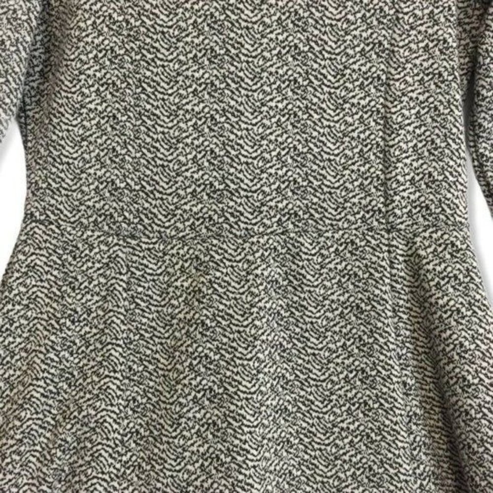Katherine Barclay Womens A-Line Skater Dress Gray Knit Stretch Long Sleeve Sz 4 - Picture 3 of 8